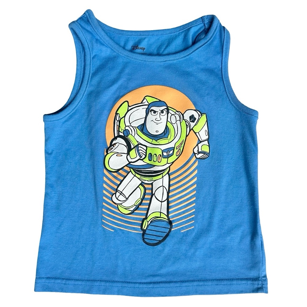 Jumping Beans Disney 3T Boys blue buzz lightyear Toy Story tank top